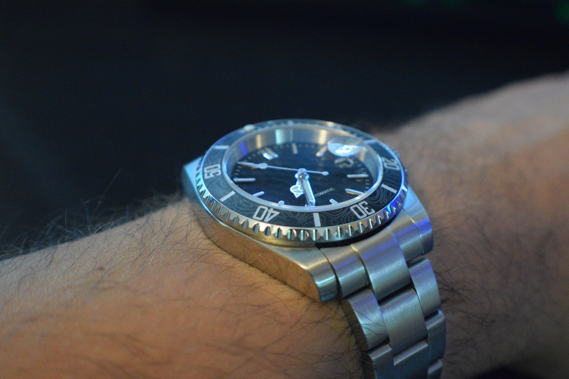 Midnight Topographic - 40mm